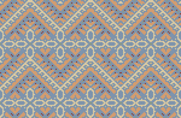 Knit Islamic Pattern Wallpaperfolk Embroidery, Aztec Geometric Ornament Print. Design for Carpet, Wallpaper, Clothing, Wrapping, Fabric