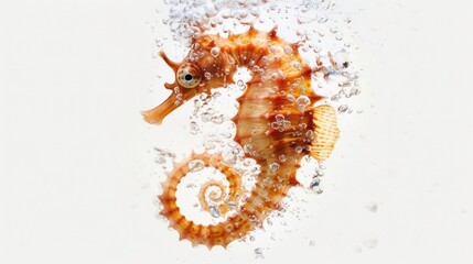 Seahorse in a Bubble Bath