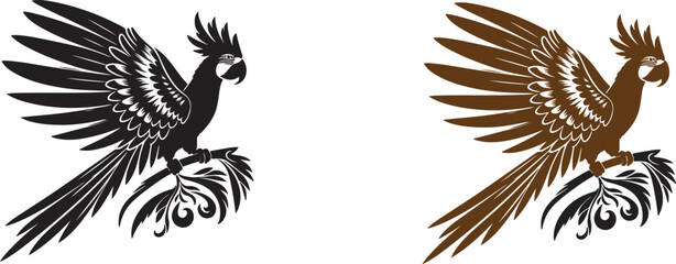 eagle with wings silhouette