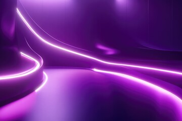 Vibrant, futuristic setting with neon lights and purple ambiance. Perfect for nightlife events.