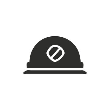 recommend clip art: Monochrome construction helmet line art
                    