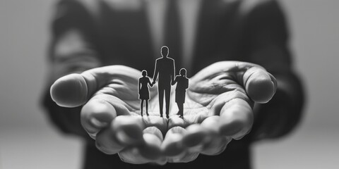 Person extending hands to another, symbolizing support and connection.