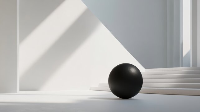 A visual representation of uniqueness showing a single abstract symbol or object in a minimalistic environment