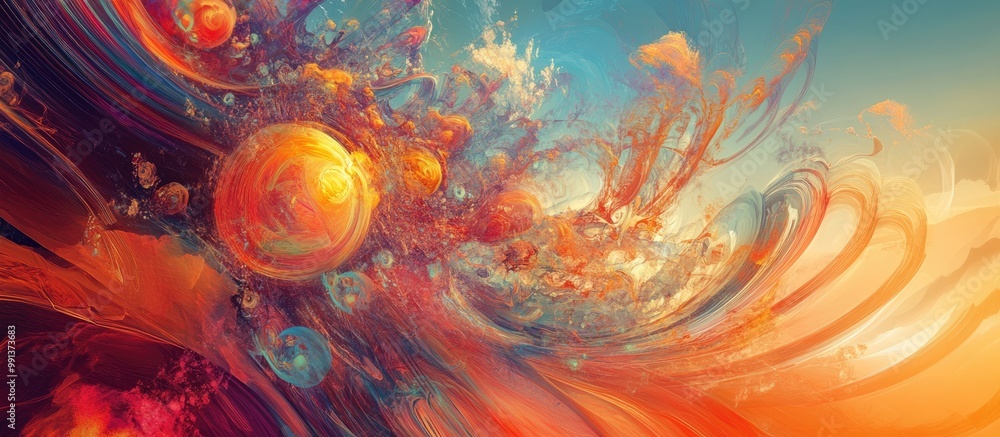 Poster abstract surreal imagery and backgrounds with imaginative concepts and artistic designs