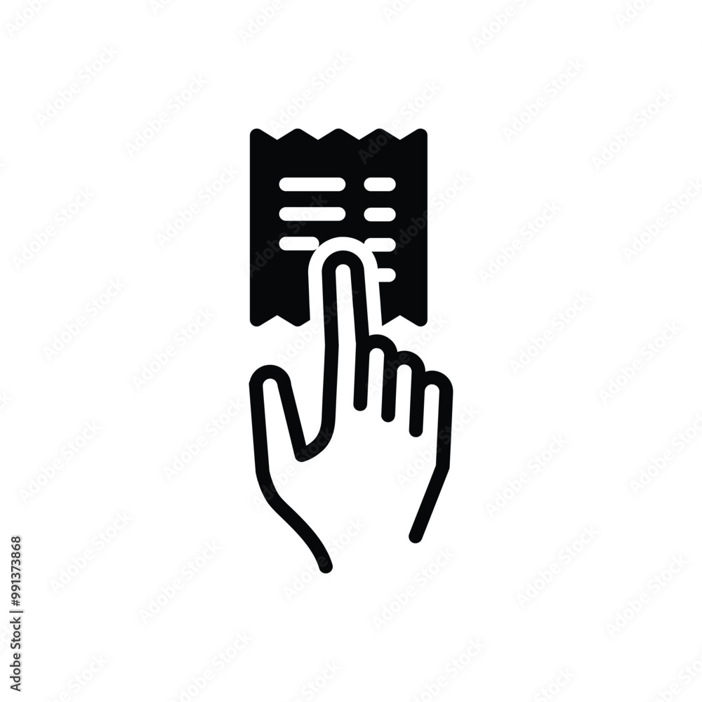 Poster disbursement solid icon vector design good for web or mobile app