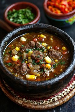 Patasca - A hearty Andean soup made with beef, corn, and tripe, often served in the highlands.