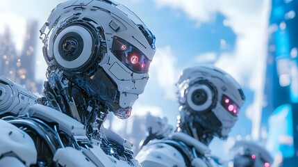 Fototapeta premium A team of engineers developing AI-powered systems for global logistics and communication