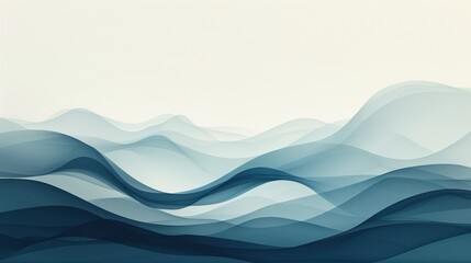 Abstract Blue Waves