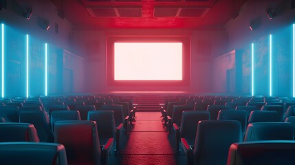 Neon Lights in an Empty Theater