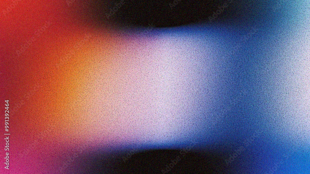 Poster grainy gradient background, a vibrant abstract background featuring blurred colors in hues of red, b