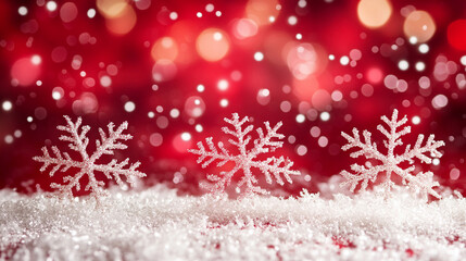 
christmas background with snowflakes created with isolated with white highlights