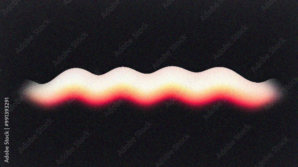 Poster grainy gradient background, abstract wave pattern with a gradient of soft colors on a dark backgroun