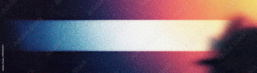 Poster grainy gradient background, a vibrant abstract image featuring colorful light streaks and shapes, ev