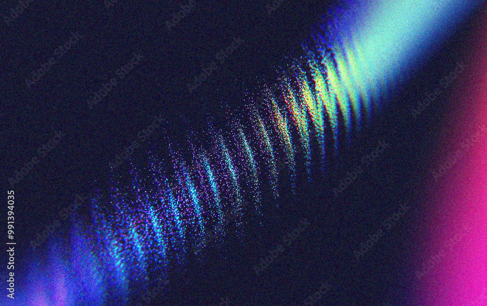 Poster grainy gradient background, vibrant abstract light patterns with soft waves and gradients, creating 