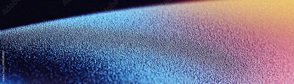 Poster grainy gradient background, a vibrant close-up of an abstract surface featuring colorful gradients a