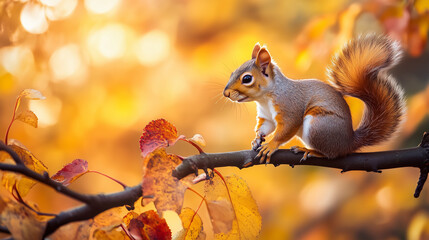 Obraz premium squirrel in the park