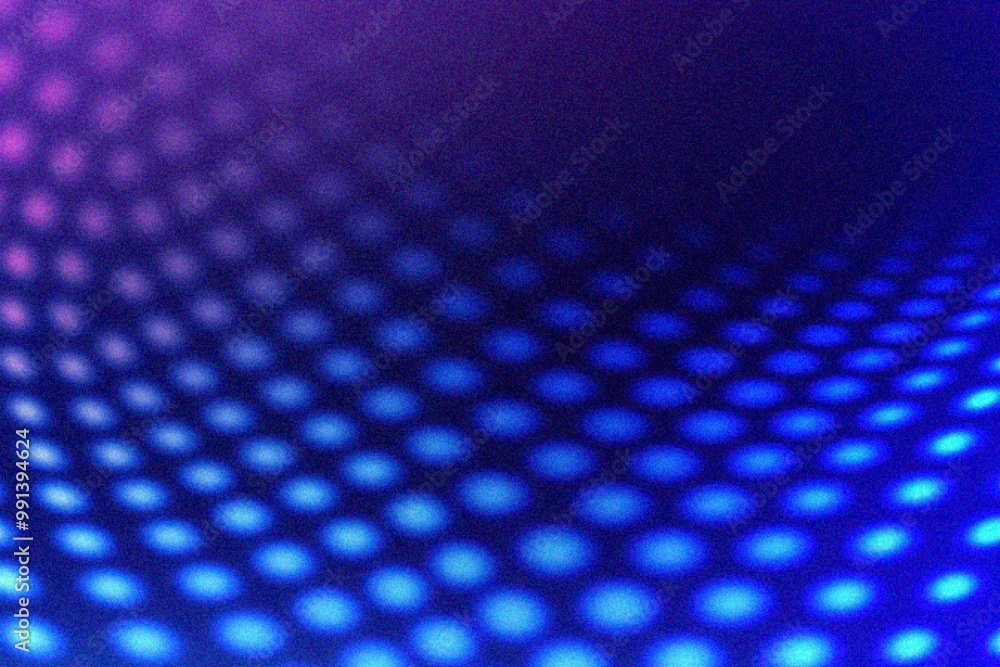 Poster grainy gradient background, abstract background featuring vibrant blue and purple dotted patterns cr
