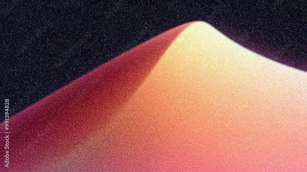 Poster grainy gradient background, abstract gradient wave with soft hues, creating a smooth and calming vis