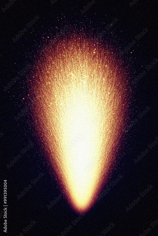 Poster grainy gradient background, a stunning burst of light and particles creating a mesmerizing effect, p