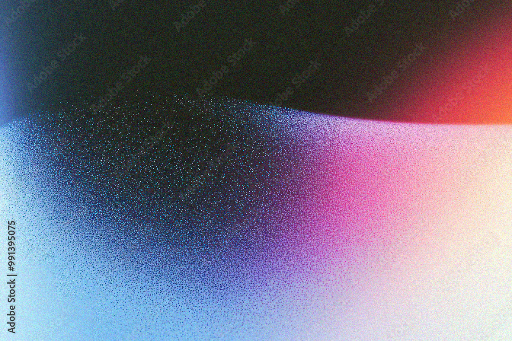 Poster grainy gradient background, abstract colorful background with soft gradients and textured dots creat