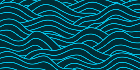 abstract Ocean Waves background. wave ocean background. abstract sea ripple, doodle wavy line background. sea and ocean ripple water background.