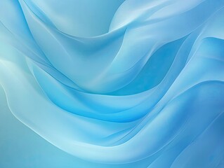 Obraz premium Blue background with soft, smooth gradients, evoking feelings of calm and tranquility, ideal for serene designs