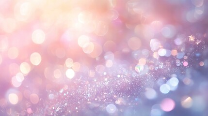 Obraz premium Blurred background with soft, muted tones and bokeh light effects, creating a dreamy, out-of-focus look