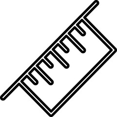 Single isolated icon with outline style icon on white background