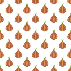 Onion Pattern background. red onion pattern. white onion pattern. Vegetable vector background. 