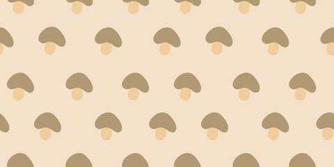 mushrooms pattern background. flat illustration mushroom pattern background. mushroom food background. 