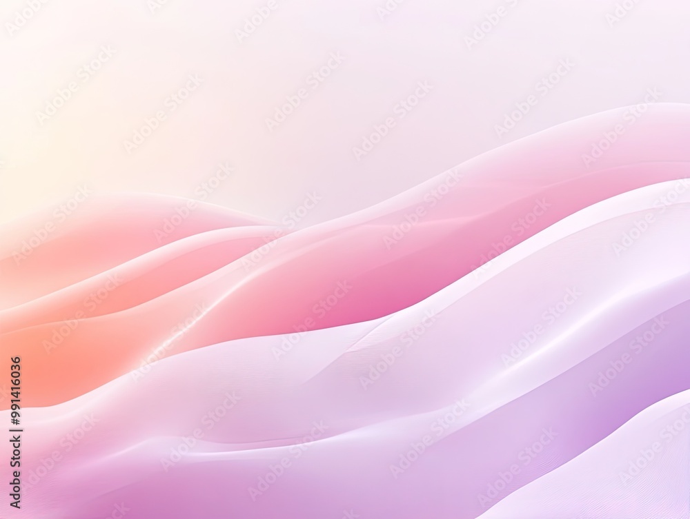 Poster soft gradient background with smooth transitions from pastel pink to lavender, offering a calming an