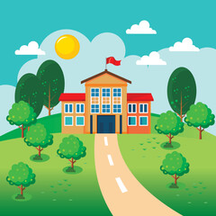 back to school background vector