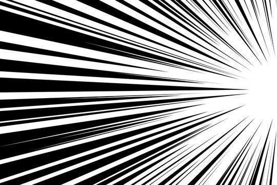Comic strip radial motion lines. Anime comics book super hero speed and fight blast rays texture. Manga superhero action or explosions effects backdrop. Cartoon fast zoom and light flash graphic ink