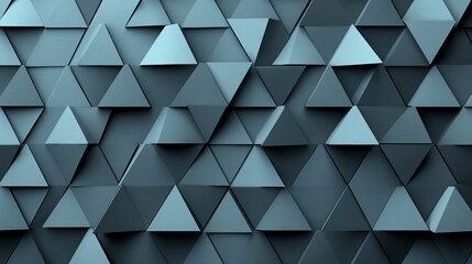 Abstract 3D geometric background with triangular shapes.