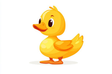 Adorable Farm Duck Cartoon for Kids' Animal Designs