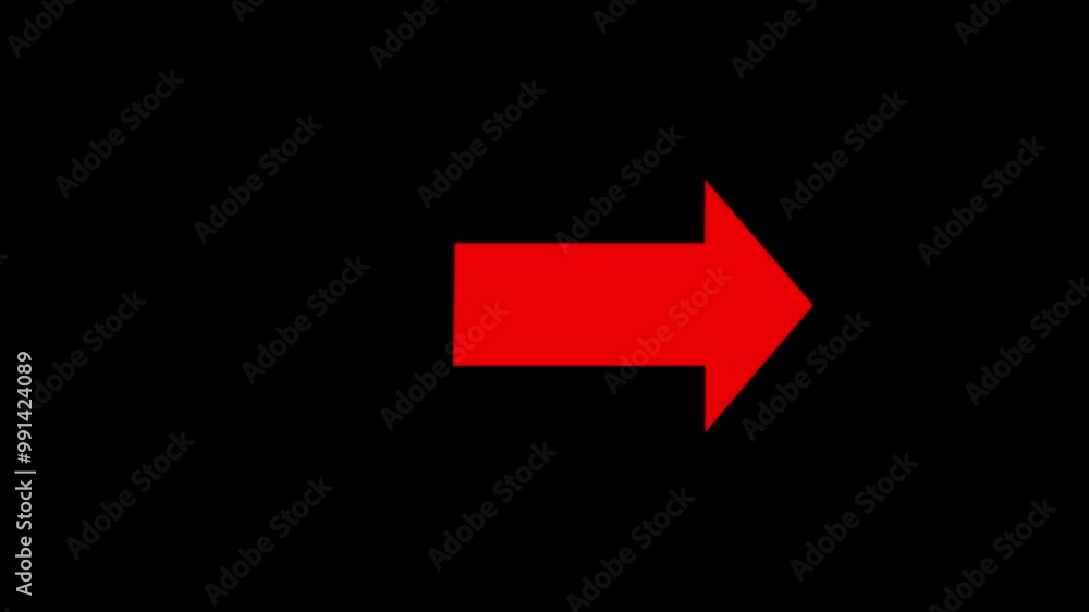 Poster right-directiona arrow loop animation. arrow loading , 4k vedio