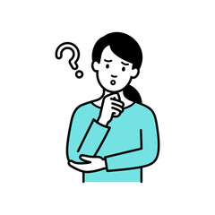 考える女性