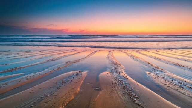 View of a Beautiful Beach in the Morning