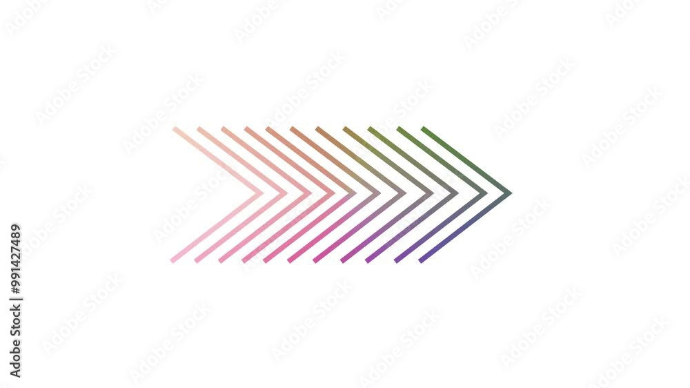 Poster right-directiona arrow loop animation. arrow loading , 4k vedio