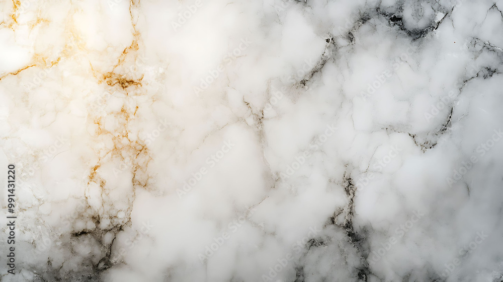 Poster a close-up of a white marble surface with a light source shining from the top.