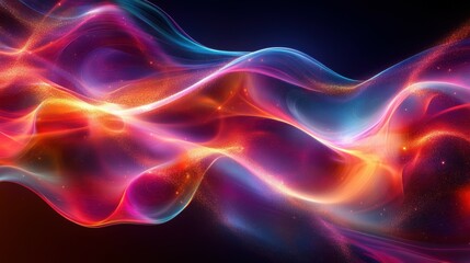 Ethereal Fusion: Translucent Ribbons and Holographic Waves