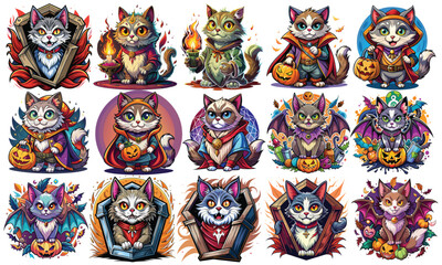 Fototapeta premium Ragdoll cat T-shirt Design, hand-drawn artistic illustration on clean white background. Icon concept, high-quality vector, perfect for t-shirt prints and cat-themed designs.