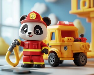 Fototapeta premium Cheerful Cartoon Character, vibrant and playful design, showcasing a joyful figure with exaggerated features and bright colors, exuding positivity and energy