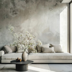 living room with idustrial vibes