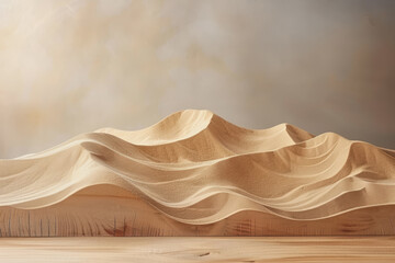 Abstract sand background on a table, with empty space for text.