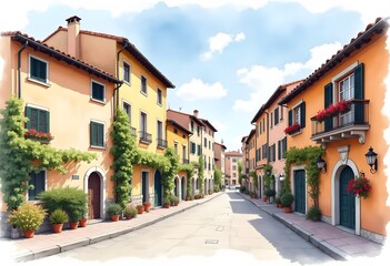 Fototapeta premium Poble Espanyol - traditional architectures in Barcelona, Spain 