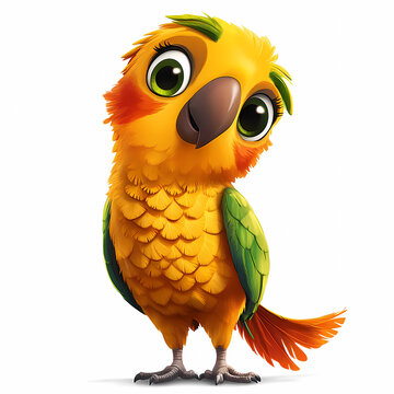 cartoon parrot