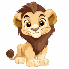 cartoon lion cub