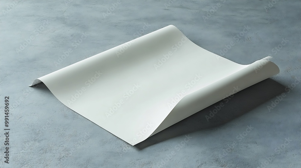 Poster blank portrait mockup paper brochure magazine isolated on gray changeable background white paper iso