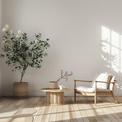 Fototapeta premium Cozy Room with plant